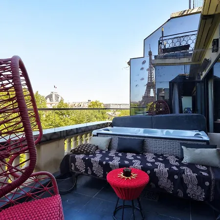 Tbs 602 - Superb Penthouse Eiffel With View Lägenhet *